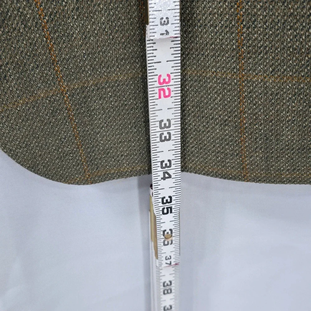 Lord West Blazer Teskid Fabric Made in Israel Plaid Brown Sport Coat Men 40-42‎